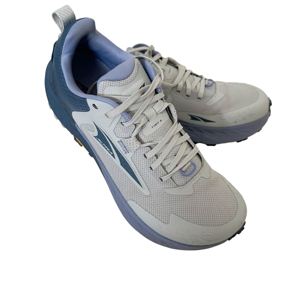 Altra Women's Light Gray and Blue Trail Running Sneakers